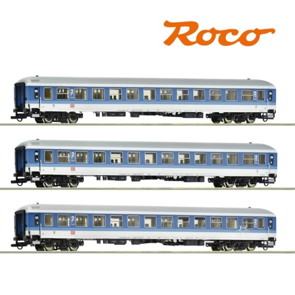 Roco 74150 - 3 piece set: Double deck car, DB AG